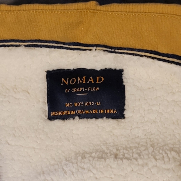 Nomad By Craft + Flow Mustard Button Down Sherpa Lined Top Shacket w/ Pocket Med - Picture 3 of 5